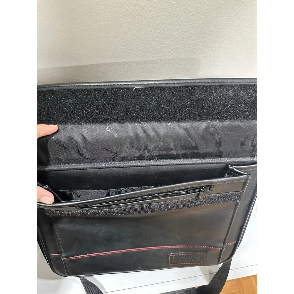 Targus Black Synthetic Leather Multi-Compartment Laptop / Briefcase Bag